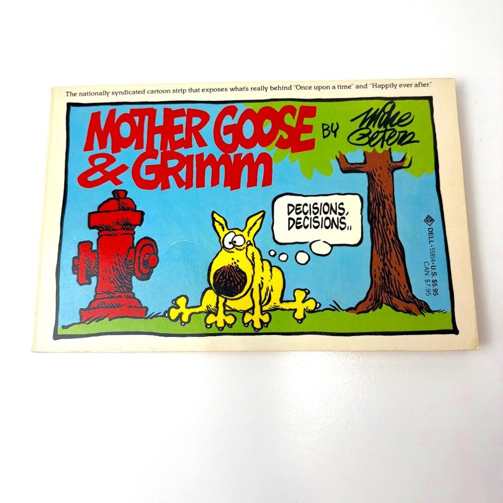 Mother Goose & Grimm Mike Peters Paperback Comic Book Humor 1985 Dell Publishing